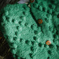 Hand Knit Nepali Wool Jill Sweater in Midnight Blue - S Left