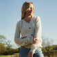 Alpaca Robbi Cardigan Sweater in Beige Made to Order