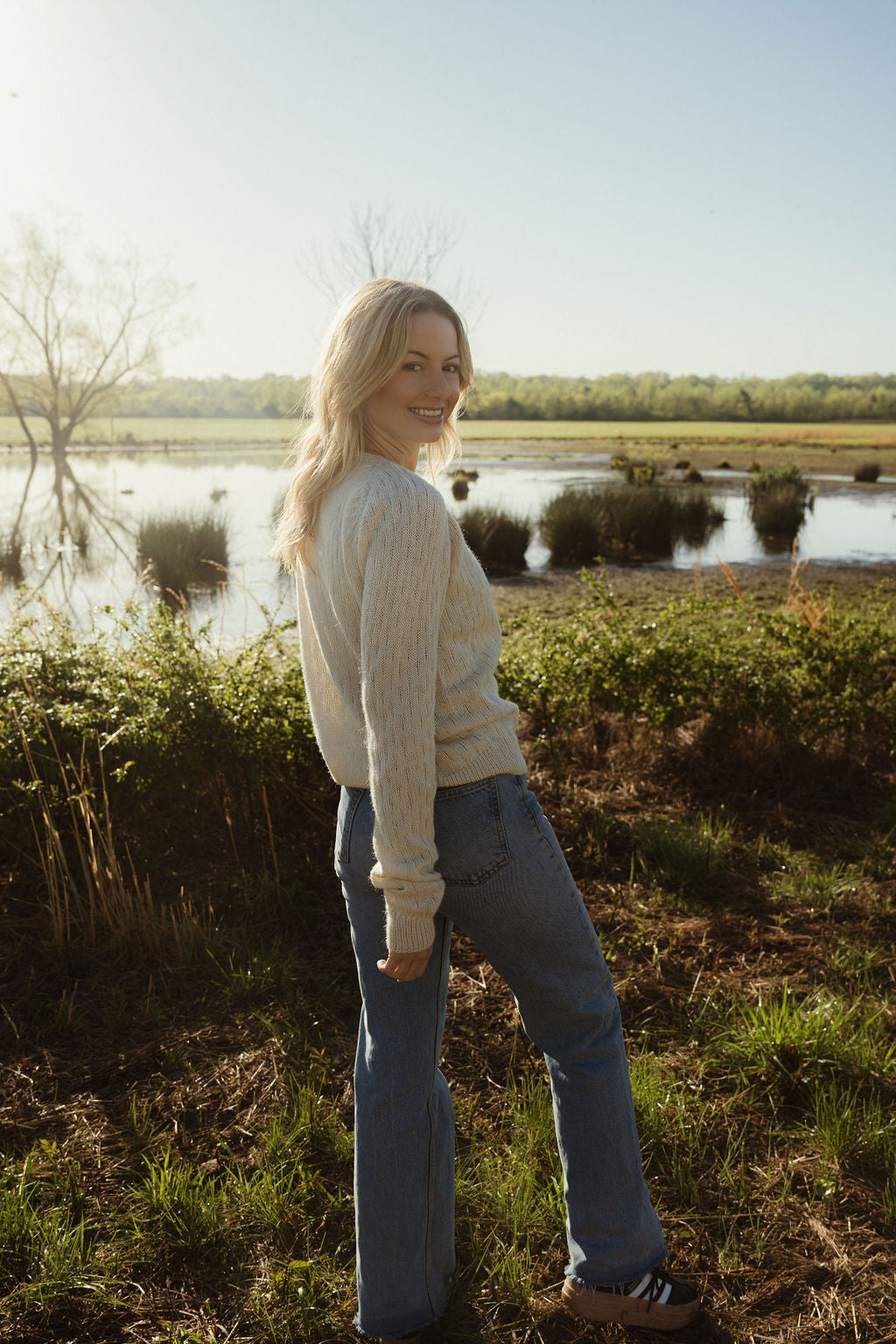 Alpaca Robbi Cardigan Sweater in Beige Made to Order