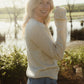 Alpaca Robbi Cardigan Sweater in Beige Made to Order