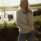 Alpaca Robbi Cardigan Sweater in Beige Made to Order