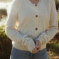 Alpaca Robbi Cardigan Sweater in Beige Made to Order