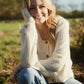 Alpaca Robbi Cardigan Sweater in Beige Made to Order