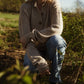 Alpaca Chrishell Cardigan in Beige Made to Order