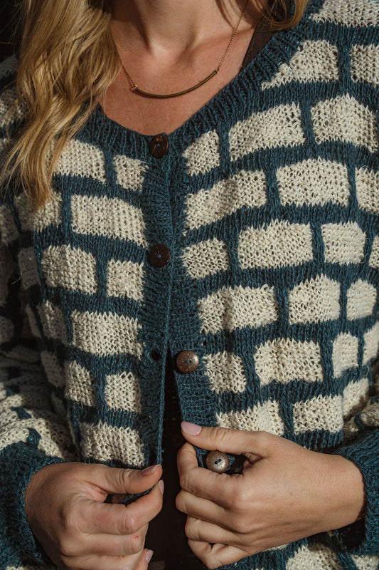 Lori Cardigan in Brick Knit Made to Order
