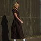 June Dress in Dark Brown - S Left