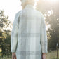 Portuguese Wool Pieper Coat in Cream and Brown Plaid - XL Left