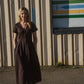 June Dress in Dark Brown - S Left