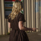 June Dress in Dark Brown - S Left