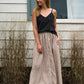 Perry Gathered Midi Skirt