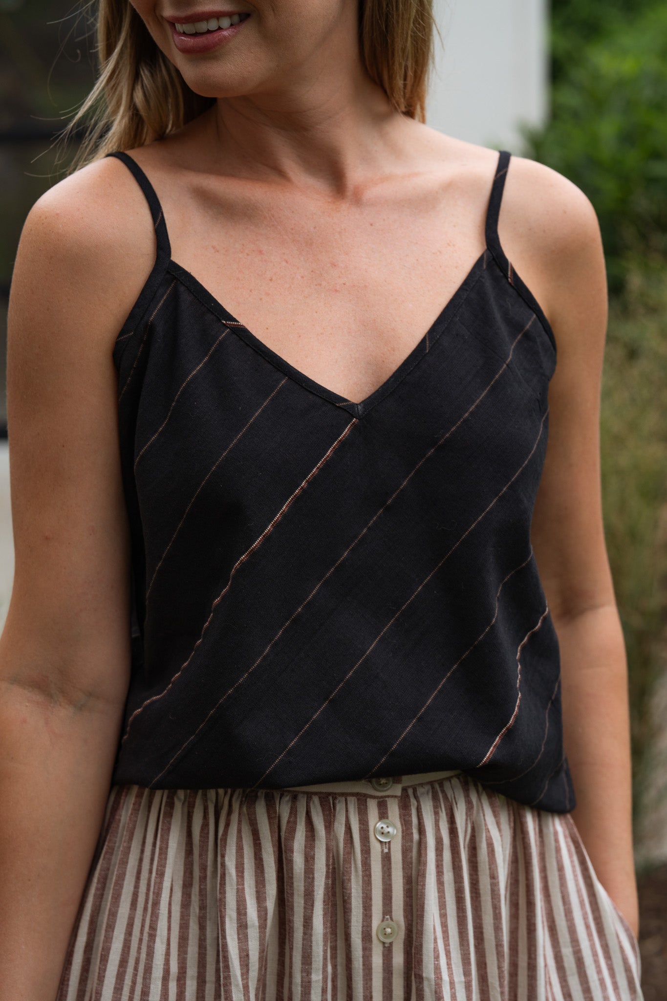 Perry Gathered Midi Skirt