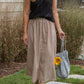 Perry Gathered Midi Skirt