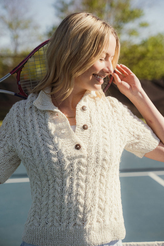 Angela Corded Cotton Sweater Made to Order
