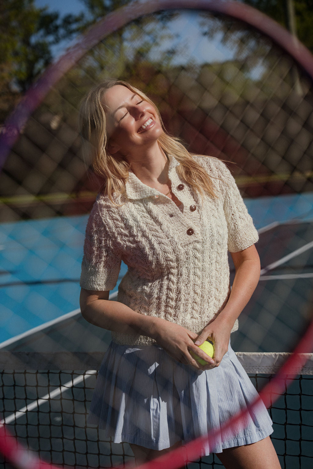 Angela Corded Cotton Sweater Made to Order