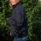 Jamie Linen Quilted Jacket in Navy