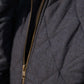 Jamie Linen Quilted Jacket in Navy