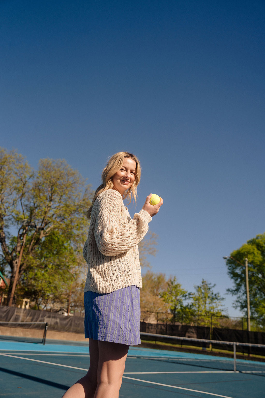 Alice Cotton Cardigan in Natural White Made to Order