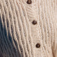 Alice Cotton Cardigan in Natural White Made to Order