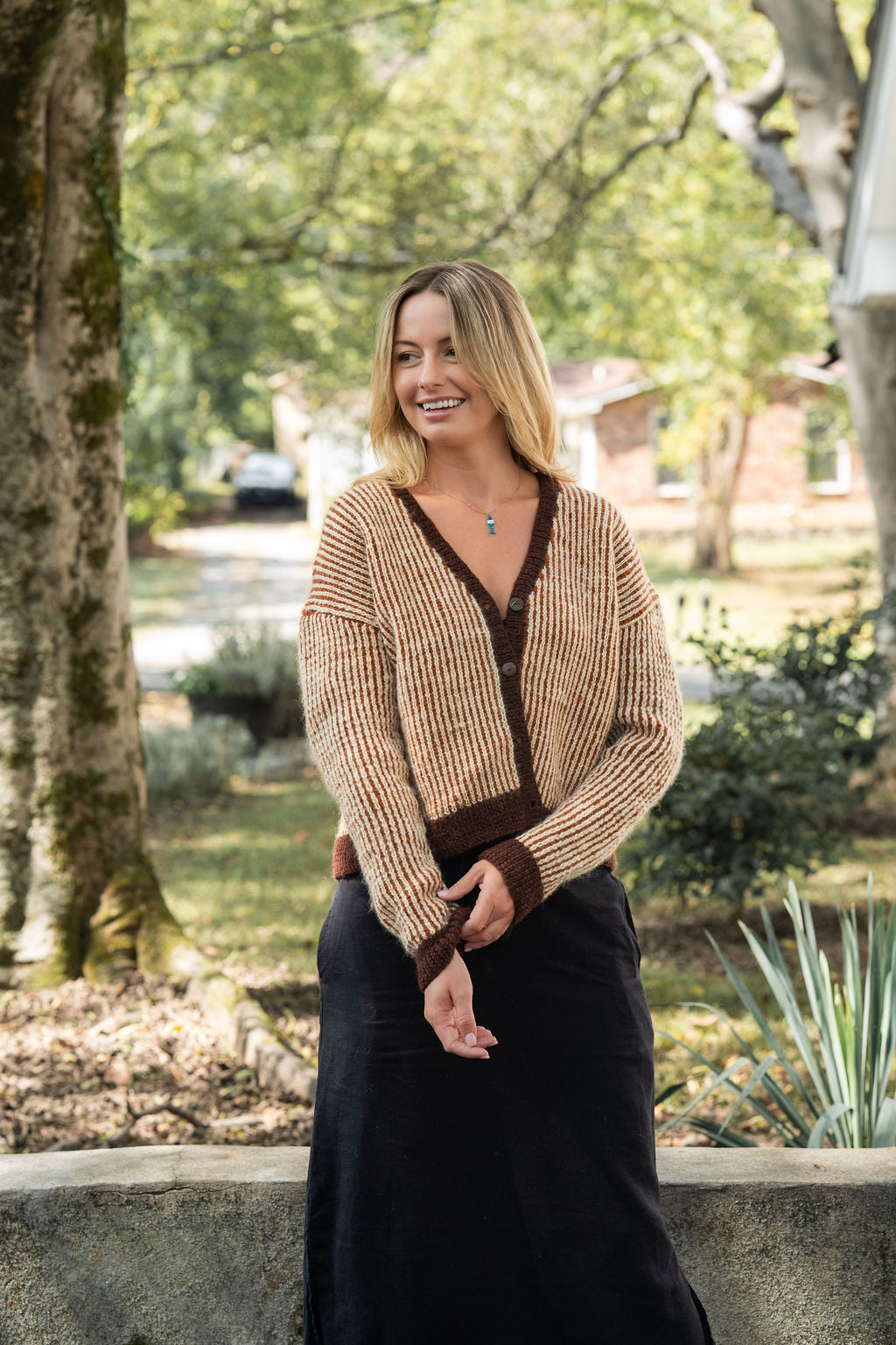 Finn V-Neck Wool Cardigan Made to Order