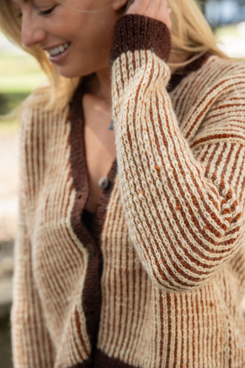 Finn V-Neck Wool Cardigan Made to Order