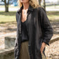 Button-Up Shirt in Black Linen Made to Order