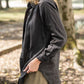 Button-Up Shirt in Black Linen Made to Order
