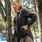 Button-Up Shirt in Black Linen Made to Order