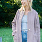 Portuguese Wool Pieper Coat in Blush Herringbone - S Left