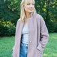 Portuguese Wool Pieper Coat in Blush Herringbone - S Left