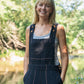 Dilsi Handwoven Cotton Overalls in Black Made to Order