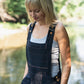 Dilsi Handwoven Cotton Overalls in Black Made to Order