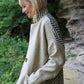 Portuguese Wool Pieper Coat in Neutral Mix-Match Herringbone Made to Order