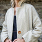 Portuguese Wool Pieper Coat in Neutral Mix-Match Herringbone Made to Order