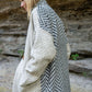 Portuguese Wool Pieper Coat in Neutral Mix-Match Herringbone Made to Order