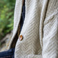 Portuguese Wool Pieper Coat in Neutral Mix-Match Herringbone Made to Order