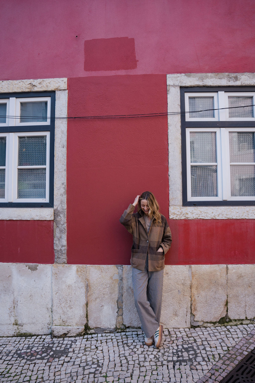 Handwoven Cotton Pants in Black and White Gingham Made to Order