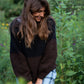 Virginia Mohair and Wool Pullover in Black and Brown Made to Order