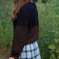 Virginia Mohair and Wool Pullover in Black and Brown Made to Order