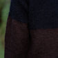 Virginia Mohair and Wool Pullover in Black and Brown Made to Order