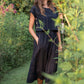 Handwoven Cotton Skirt Set Black Made to Order