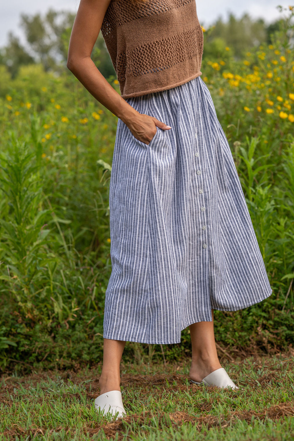 Perry Gathered Midi Skirt - 5 Prints Options