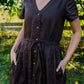 June Dress in Dark Brown