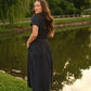 June Dress in Navy Linen - XS and S Left