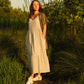 Paige Handwoven Cotton Relaxed Shirt Dress in Green Gingham