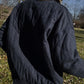 Jamie Linen Quilted Jacket in Navy Made to Order