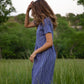 Eloise Handwoven Cotton Dress in Periwinkle Made to Order