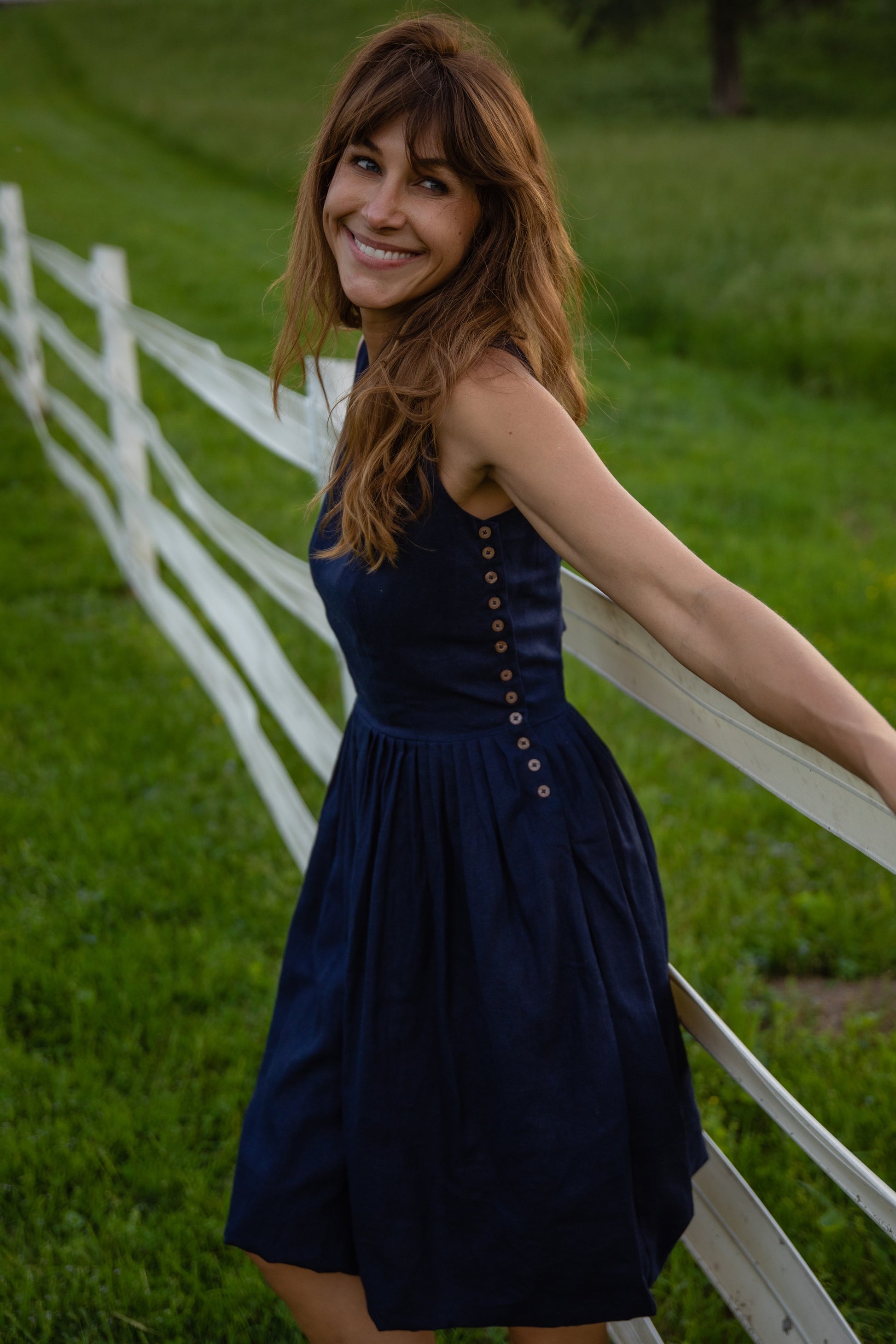 i love lucy blue dress Lucy Long Sleeve Mini Dress