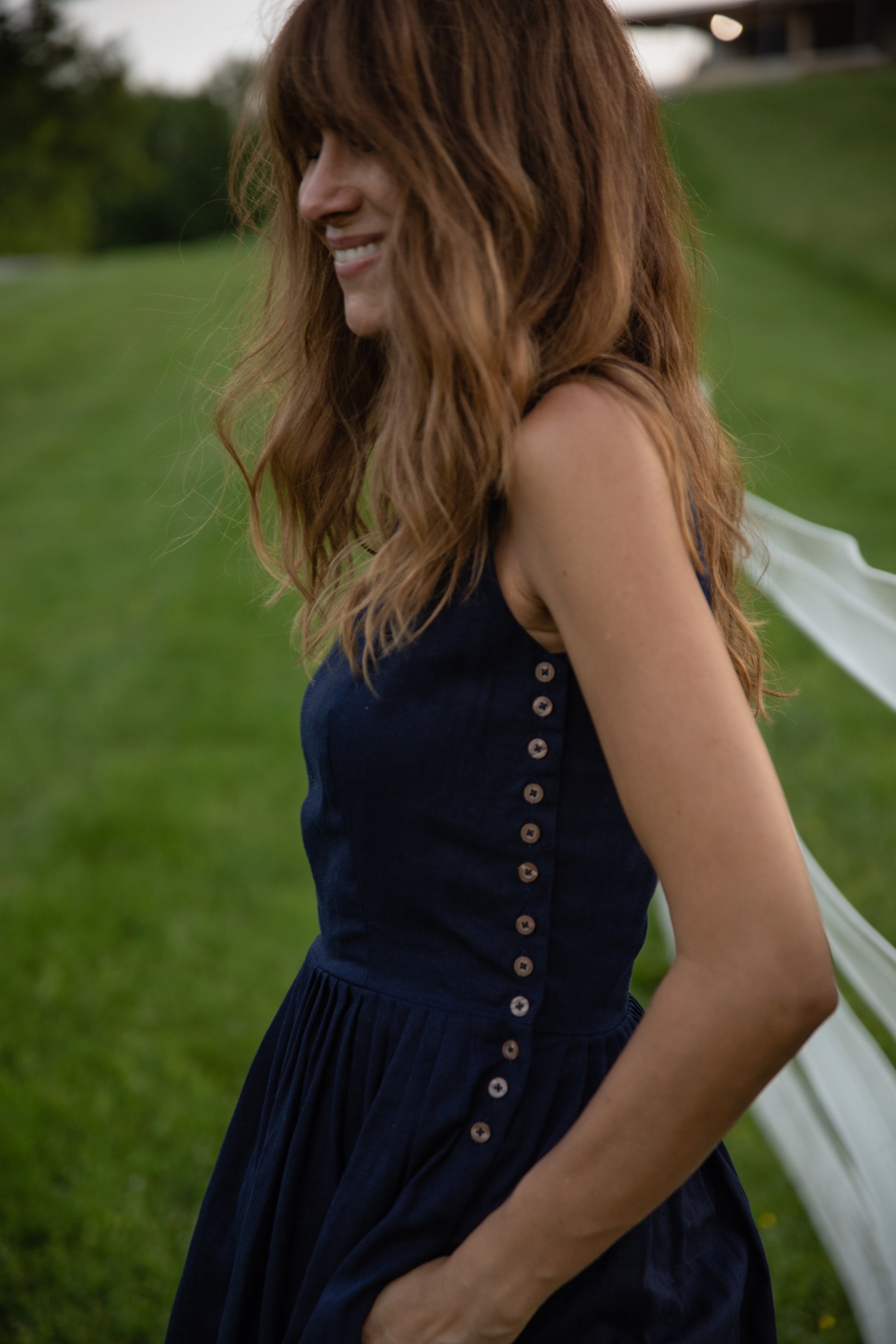 Lucy Dress in Navy LizAlig Lucy Dress in Navy LizAlig