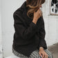 Portuguese Wool Pieper Coat in Black and Brown Herringbone - L and XL Left