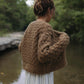 Quinn Wool Cardigan in Slate Made to Order
